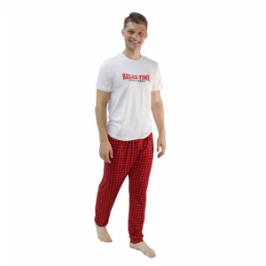 Conjunto pijama franela manga corta y jogger